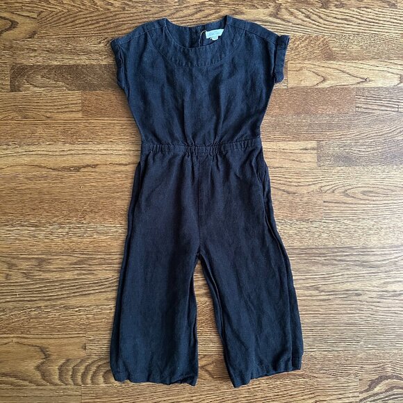 Size 4/5 Black Jumpsuit with button detail - Picture 1 of 5
